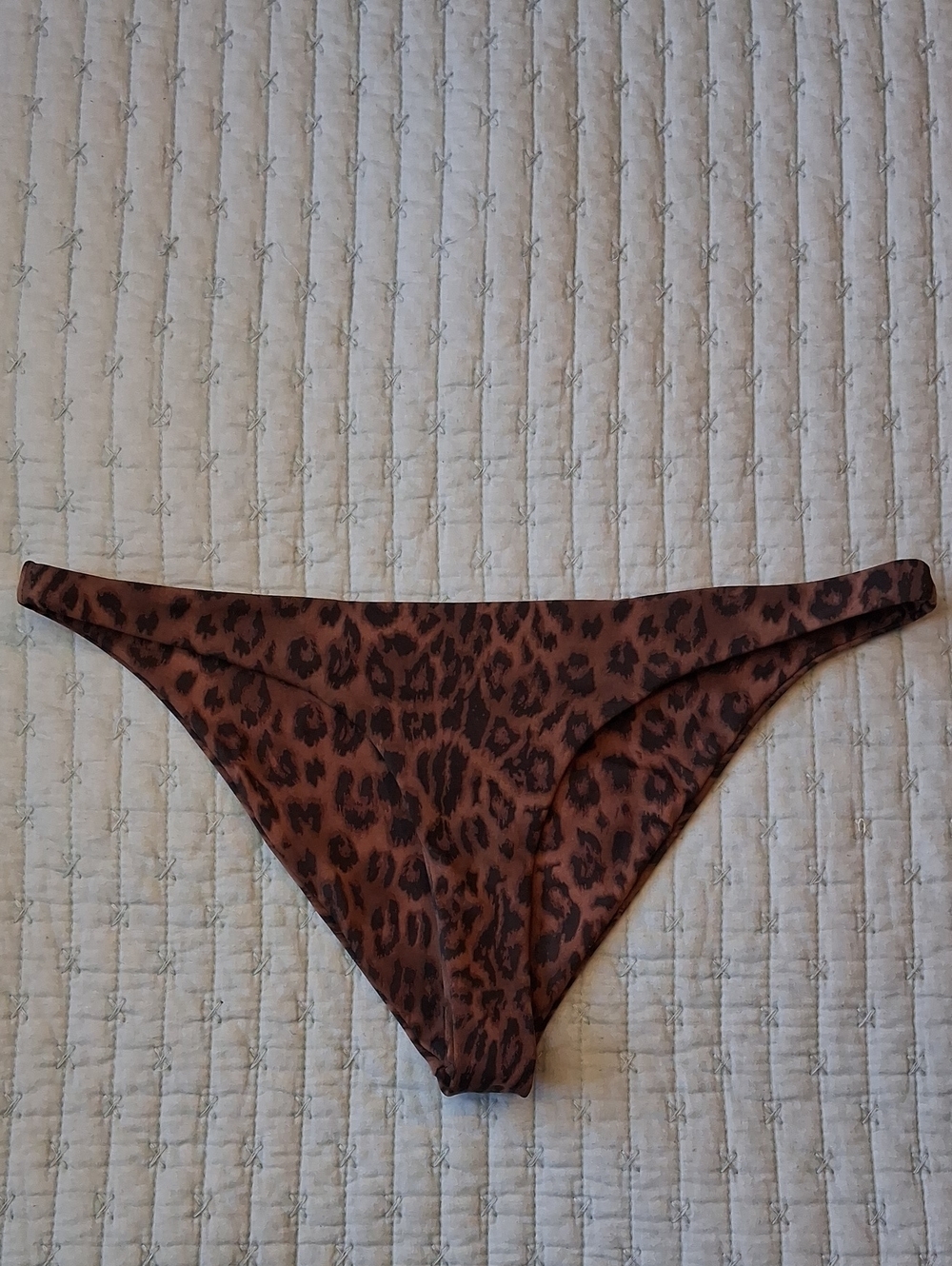 Leopard Print Brown Bikini Bottom - Women Swim Bikinis